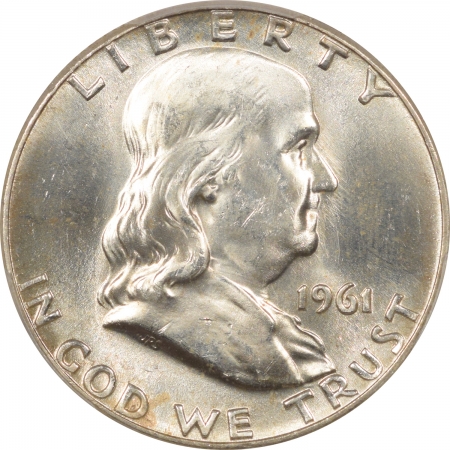 New Certified Coins 1961 FRANKLIN HALF DOLLAR – PCGS MS-64 FBL PREMIUM QUALITY!