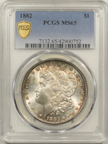 New Certified Coins 1882 MORGAN DOLLAR – PCGS MS-65