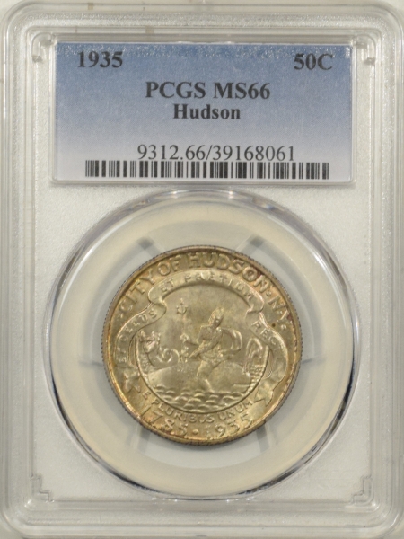 New Certified Coins 1935 HUDSON COMMEMORATIVE HALF DOLLAR – PCGS MS-66