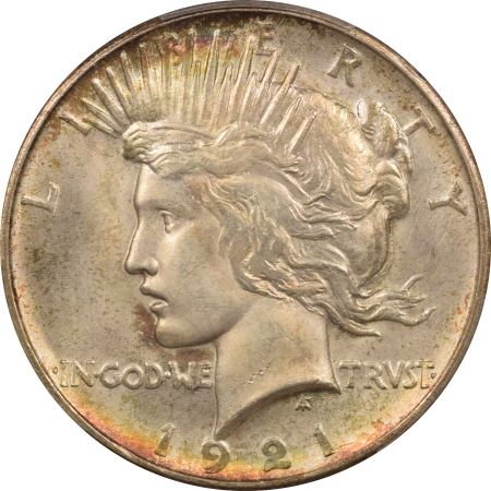 New Certified Coins 1921 PEACE DOLLAR, HIGH RELIEF – PCGS MS-64 GORGEOUS!