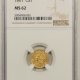 New Certified Coins 1909 $2.50 INDIAN HEAD GOLD – PCGS MS-61 FLASHY!