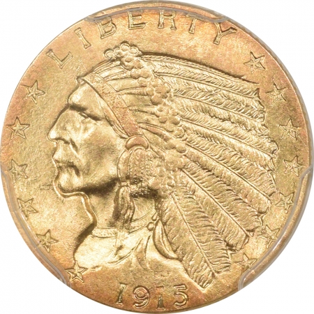 New Certified Coins 1915 $2.50 INDIAN HEAD GOLD – PCGS MS-63, PREMIUM QUALITY++ BLAZER!