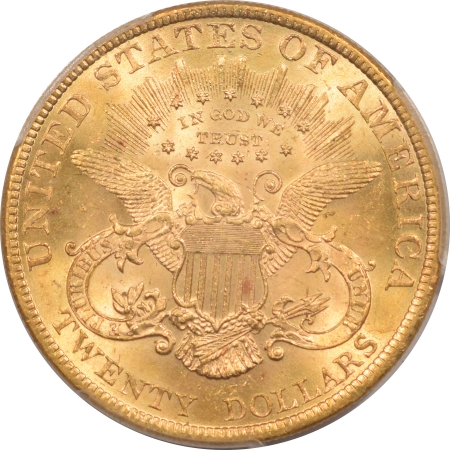 New Certified Coins 1897 $20 LIBERTY GOLD DOUBLE EAGLE – PCGS MS-63, OLD HOLDER & PREMIUM QUALITY!