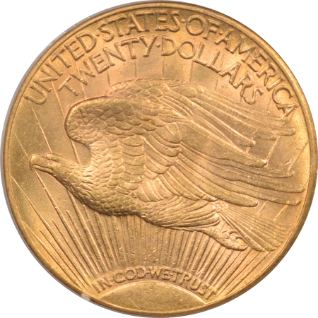 New Certified Coins 1913-D $20 SAINT GAUDENS GOLD DOUBLE EAGLE – PCGS MS-62, PREMIUM QUALITY!
