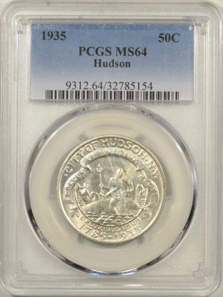 New Certified Coins 1935 HUDSON COMMEMORATIVE HALF DOLLAR – PCGS MS-64