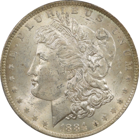 New Certified Coins 1884-O MORGAN DOLLAR – PCGS MS-62, GORGEOUS REVERSE TONING! MONSTER RAINBOW
