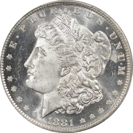 New Certified Coins 1881-O MORGAN DOLLAR – PCGS MS-64 PL, PROOFLIKE, PREMIUM QUALITY! LOOKS GEM!