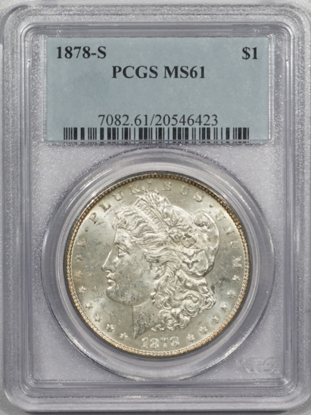 New Certified Coins 1878-S MORGAN DOLLAR – PCGS MS-61