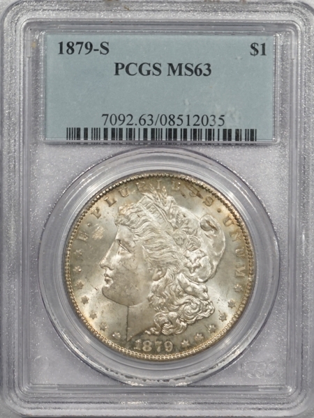 New Certified Coins 1879-S MORGAN DOLLAR – PCGS MS-63