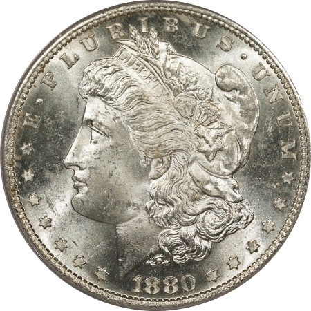 New Certified Coins 1880-S MORGAN DOLLAR – PCGS MS-64 OLD GREEN HOLDER & PREMIUM QUALITY!
