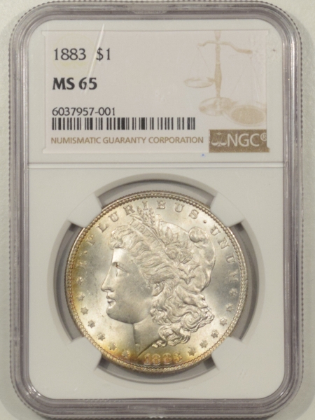 New Certified Coins 1883 MORGAN DOLLAR – NGC MS-65 PREMIUM QUALITY!