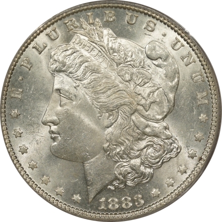 New Certified Coins 1883 MORGAN DOLLAR – PCGS MS-62 LOOKS 64! PREMIUM QUALITY!