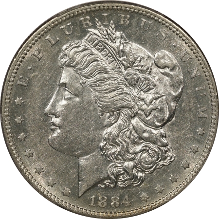 New Certified Coins 1884-S MORGAN DOLLAR – PCGS AU-53 LOOKS 55+ & PREMIUM QUALITY!