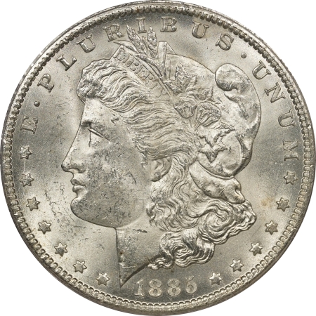 New Certified Coins 1885-CC MORGAN DOLLAR – PCGS MS-62 PREMIUM QUALITY!