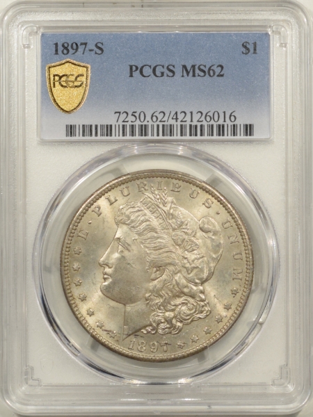 New Certified Coins 1897-S MORGAN DOLLAR – PCGS MS-62