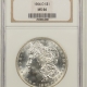 New Certified Coins 1921 MORGAN DOLLAR – PCGS MS-64, CAC! PREMIUM QUALITY! LOOKS MS-65+! RATTLER!
