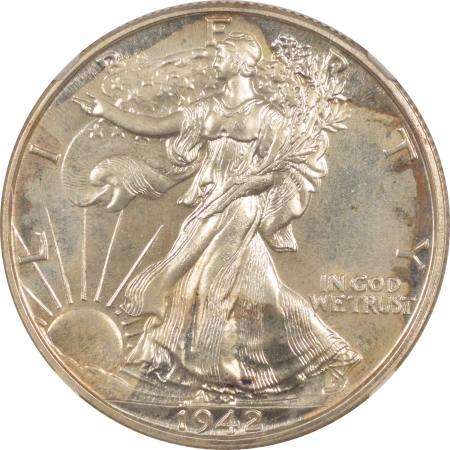 New Certified Coins 1942 PROOF WALKING LIBERTY HALF DOLLAR – NGC PF-66 FRESH!