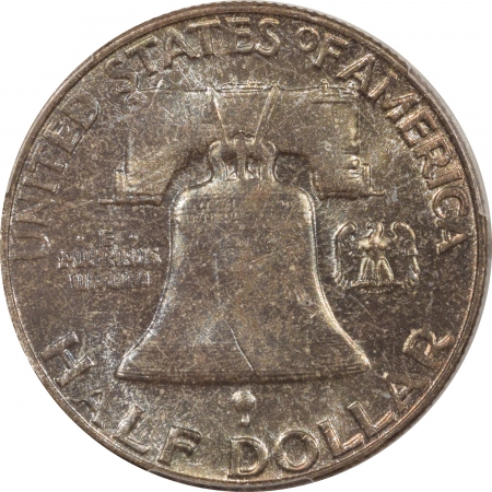 New Certified Coins 1956 FRANKLIN HALF DOLLAR – PCGS MS-65 FBL MINT SET TONING, PREMIUM QUALITY!