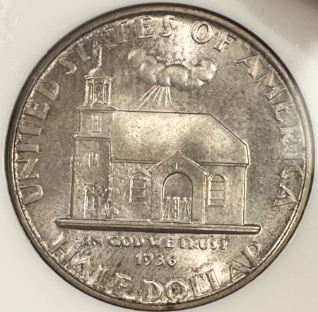 New Certified Coins 1936 DELAWARE COMMEMORATIVE HALF DOLLAR – NGC MS-65 CAC, FATTIE, LOOKS 66 PQ!