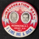Post-1920 1960 NIXON-LODGE “PULL 2ND LEVER” 3 1/2″ JUGATE CAMPAIGN BUTTON, SCARCE & MINT!