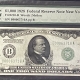 Small Federal Reserve Notes 1928 $1000 FRN, CHICAGO, FR #2210-G, LIGHT GREEN SEAL, PMG EF-40, FRESH & PRETTY