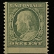 U.S. Stamps #387 1c GREEN, PERF 12, VERT, MOG, F/VF, H – FRESH! CATALOG VALUE $190!