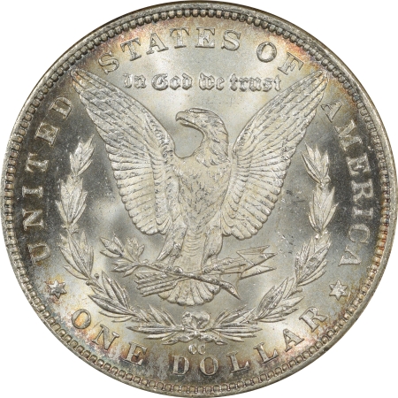 Morgan Dollars 1883-CC MORGAN DOLLAR, ANACS MS-64, WHITE & LUSTROUS NEAR-GEM, OWH & ATTRACTIVE!