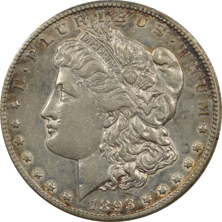 Morgan Dollars 1893-CC MORGAN DOLLAR, ANACS EF-40, ORIGINAL GREY W/ UNDERLYING LUSTER-OWH & PQ!