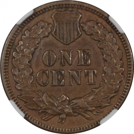 New Certified Coins 1871 INDIAN CENT NGC AU-53 BN, SMOOTH GLOSSY BROWN, PQ, TOUGH DATE!