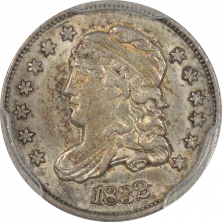 New Certified Coins 1832 CAPPED BUST HALF DIME – PCGS AU-55