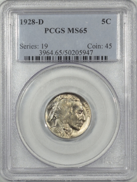 New Certified Coins 1928-D BUFFALO NICKEL – PCGS MS-65