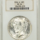 New Certified Coins 1928 PEACE DOLLAR – ANACS MS-60 OLD WHITE HOLDER! PREMIUM QUALITY!