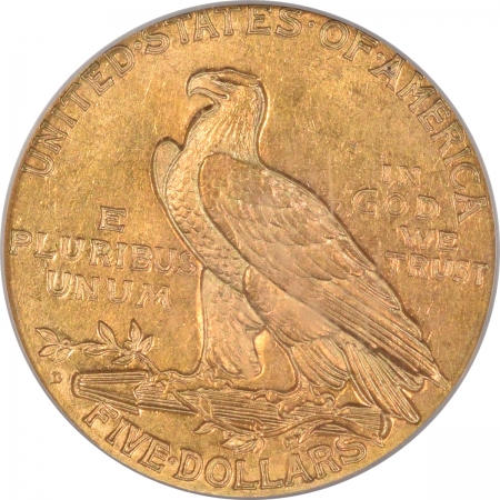 New Certified Coins 1908-D $5 INDIAN GOLD – PCGS MS-62