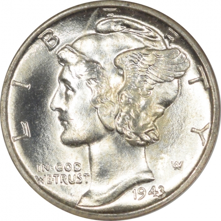 New Certified Coins 1943-D MERCURY DIME – NGC MS-66 FB