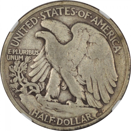New Certified Coins 1919-D WALKING LIBERTY HALF DOLLAR – NGC F-12