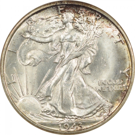 New Certified Coins 1943-D WALKING LIBERTY HALF DOLLAR – NGC MS-63 FATTY! PREMIUM QUALITY!