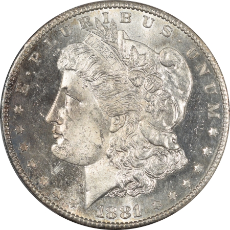 New Certified Coins 1881-S MORGAN DOLLAR – PCGS MS-63 PL