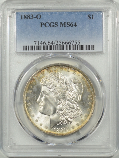 New Certified Coins 1883-O MORGAN DOLLAR – PCGS MS-64 PREMIUM QUALITY!