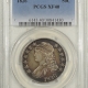 New Certified Coins 1827 CAPPED BUST HALF DOLLAR – SQUARE BASE 2, PCGS XF-40, W/ LUSTER