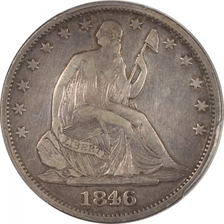 New Certified Coins 1846-O LIBERTY SEATED HALF DOLLAR – MEDIUM DATE, PCGS VF-35, ORIGINAL & PLEASING