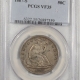 New Certified Coins 1866-S LIBERTY SEATED HALF DOLLAR – MOTTO PCGS VF-25