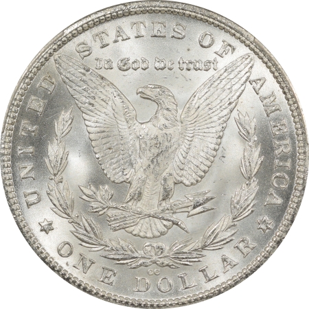 New Certified Coins 1880-CC MORGAN DOLLAR PCGS MS-64, BLAST WHITE, GSA ON LABEL