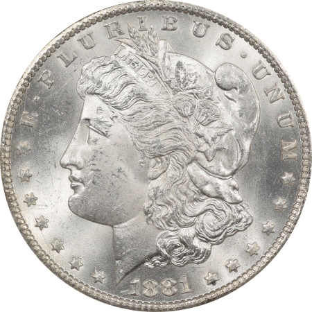 U.S. Certified Coins 1881-CC MORGAN DOLLAR NGC MS-64, BLAST WHITE & FLASHY!