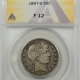 New Certified Coins 1896-S BARBER HALF DOLLAR ANACS F-12