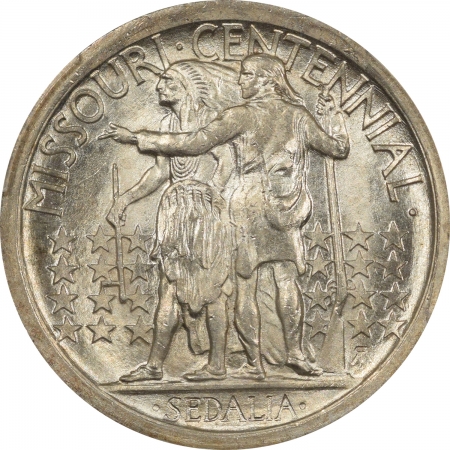 New Certified Coins 1921 MISSOURI COMMEMORATIVE HALF DOLLAR PCGS MS-64, ORIGINAL WHITE & NEAR GEM!