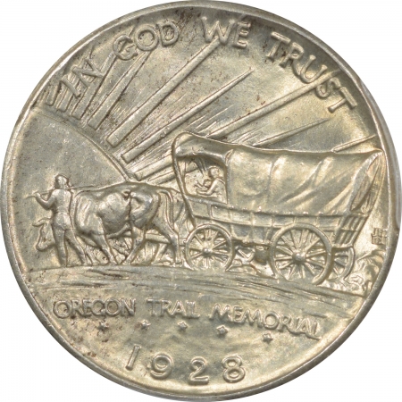 New Certified Coins 1928 OREGON COMMEMORATIVE HALF DOLLAR PCGS MS-64
