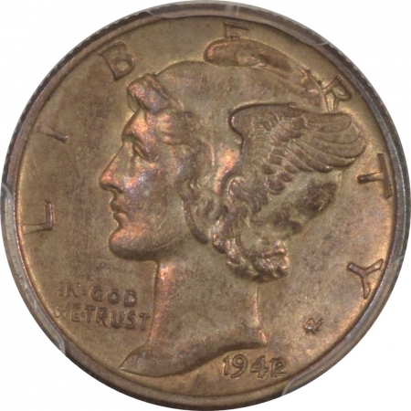 New Certified Coins 1942/1 MERCURY DIME PCGS AU DETAILS CLEANING – PLEASING, ORIGINAL AU+ LOOKS NICE