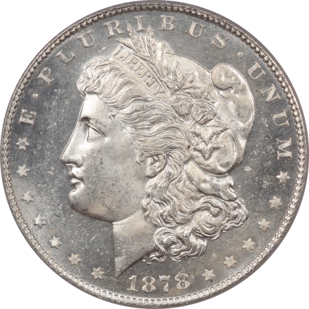 New Certified Coins 1878-S MORGAN DOLLAR – PCGS MS-64 PL, LOOKS DMPL & PREMIUM QUALITY!