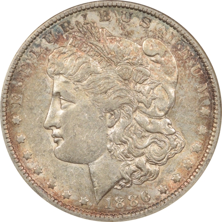New Certified Coins 1886-O MORGAN DOLLAR – ANACS AU-50 PREMIUM QUALITY! OLD WHITE HOLDER!