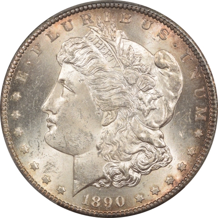 New Certified Coins 1890-CC MORGAN DOLLAR PCGS MS-62, ORIGINAL, ATTRACTIVE & PREMIUM QUALITY!